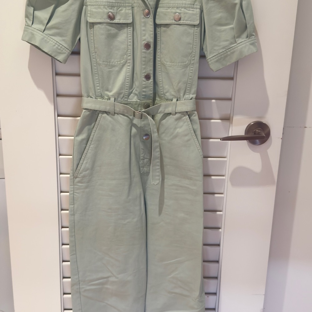 & Other Stories Mint Green Jumpsuit with Belted Waist
